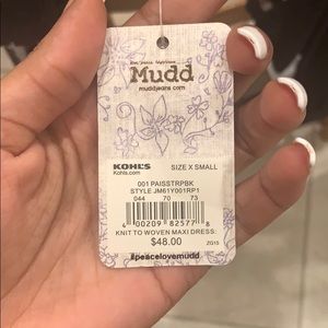 Mudd Dresses - Black printed maxi dress Mudd Dresses - Black printed maxi dress